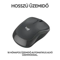 Vezetéknélküli egér Logitech M240 Silent Bluetooth fekete illusztráció, fotó 4