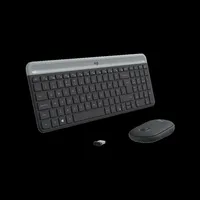 Vezetéknélküli billentyűzet + egér Logitech MK470 Slim ezüst US illusztráció, fotó 5