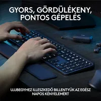 Vezetéknélküli billentyűzet Logitech MX Keys S fekete US illusztráció, fotó 4