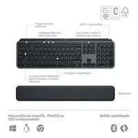 Vezetéknélküli billentyűzet Logitech MX Keys S Plus fekete US illusztráció, fotó 3