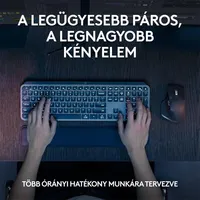 Vezetéknélküli billentyűzet Logitech MX Keys S Plus fekete US illusztráció, fotó 5