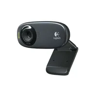 C310 720p mikrofonos fekete webkamera illusztráció, fotó 2