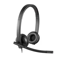 Headset Logitech H570e USB fekete vezetékes illusztráció, fotó 2