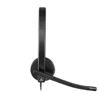 Headset Logitech H570e USB fekete vezetékes illusztráció, fotó 3