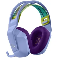 Fejhallgató Logitech G733 Lightspeed Wireless RGB lila gamer headset illusztráció, fotó 3