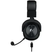 Fejhallgató Logitech PRO X Lightspeed Wireless fekete gamer headset illusztráció, fotó 3