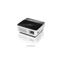 GP3 WXGA mini LED projektor DLP, 300 AL, 40 @1m, 30.000h, 2GB, HDMI,SD,USB disp illusztráció, fotó 2