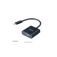 USB3.1C - HDMI átalakító 15cm - Akasa AK-CBCA04-15BK AK-CBCA04-15BK Technikai adatok