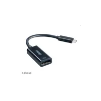 USB 3.1 C - Displayport átalakító 15cm Akasa AK-CBCA05-15BK illusztráció, fotó 2