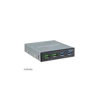 3,5" előlapi panel 2 x USB3.1 + 1 x USB3.0 + USB Type-C Akasa AK-ICR-34 Technikai adatok