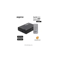 HDMI Switch 1080P 3 portos távirányítóval APPROX APPC29 illusztráció, fotó 1