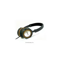 Hi-Fi Sztereo fejhallgató 2m kábel, 3,5mm Jack Narancs-fekete illusztráció, fotó 1