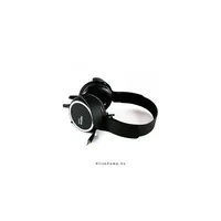 Sztereo headset mikrofonnal 1,2m kábel, 3,5mm Jack Fekete illusztráció, fotó 2