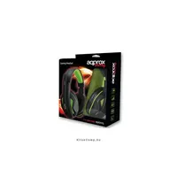 Gaming Headset 40mm sztereó hangszoró, 2m kábel Fekete-zöld illusztráció, fotó 3