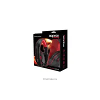 Gaming Headset 40mm sztereó hangszoró, 2m kábel Fekete-piros illusztráció, fotó 3