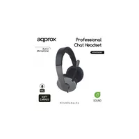 Sztereo fejhallgató mikrofonnal 1,8m kábel, 3,5mm Jack Fekete-szürke illusztráció, fotó 2