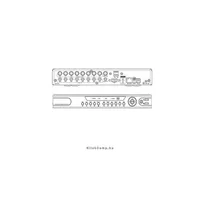 DVR, 4 csatornás rögzítő, 960H/100fps, D1/100fps, CIF/100fps, H264, 1x SATA, au illusztráció, fotó 2