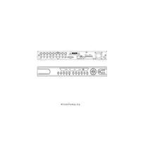 DVR, 8 csatornás rögzítő, D1/200fps, CIF/200fps, H264, 1x SATA, audio, HDMI illusztráció, fotó 2