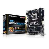 Alaplap B85 LGA1150 mATX Intel Gigabyte B85M-HD3 R4 illusztráció, fotó 2