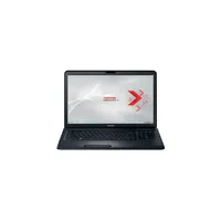 Toshiba Satellite 17.3  laptop, i3-2330M, 4GB, 640GB, Win7HPre, Fekete notebook illusztráció, fotó 1