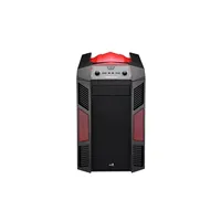 Számítógépház MicroATX fekete piros Aerocool Xpredator Cube illusztráció, fotó 1