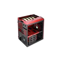 Számítógépház MicroATX piros arany Aerocool Xpredator Cube illusztráció, fotó 3