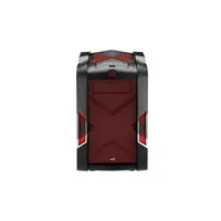 Számítógépház MicroATX Fekete-piros Aerocool Strike-X Cube illusztráció, fotó 1