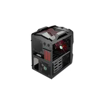 Számítógépház MicroATX Fekete-piros Aerocool Strike-X Cube illusztráció, fotó 3