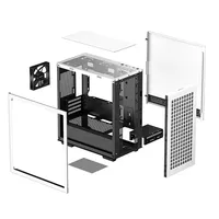 Számítógépház mATX ház DeepCool CH370 WHITE MidTower illusztráció, fotó 5