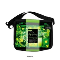 Laptop Case Messenger X-Ray for up to 15.6  laptop, Nylon, Black/Green illusztráció, fotó 2