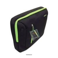 Laptop Case Messenger Bag for up to 16  laptop, Nylon, Black/Green illusztráció, fotó 2