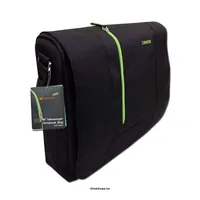 Laptop Case Messenger Bag for up to 16  laptop, Nylon, Black/Green illusztráció, fotó 2