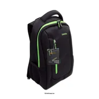 Laptop Case Backpack for up to 16  laptop, Nylon, Black/Green illusztráció, fotó 2