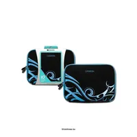 Laptop Case Sleeve for up to 10  laptop, Neoprene, Black/Blue illusztráció, fotó 2