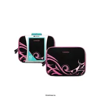 Laptop Case Sleeve for up to 10  laptop, Neoprene, Black/Pink illusztráció, fotó 2