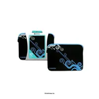 Laptop Case Sleeve for up to 10  laptop, Suede, Black/Blue illusztráció, fotó 2