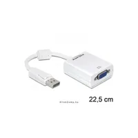 Adapter Displayport male > VGA 15tűs female Delock DELOCK-61766 Technikai adatok