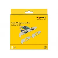 PCI Express Soros port RS232 2db Delock PCIe-kártya illusztráció, fotó 4
