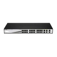 24 port Switch 10 100 Smart Switch + 2 Combo 1000BaseT SFP + 2 Gigabit DES-1210-28P Technikai adatok