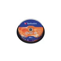 DVD DISK -R 4.7GB VERBATIM 16x 10db hengeren - Már nem forgalmazott termék illusztráció, fotó 2