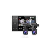 DVR QX DUO Autós Kamera 2 db kamera, 1080@30fps, 160° lencse, Li akku, G-Sensor illusztráció, fotó 2