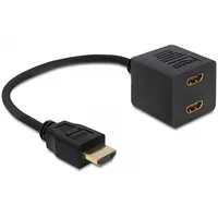 HDMI elosztó adapter 1x apa 2x anya HDMI High Speed Ethernettel Delock Delock-65226 Technikai adatok