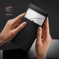 külső ház HDD-SSD 2.5  USB3.2 csavar nélküli AXAGON  fekete illusztráció, fotó 3