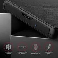 külső ház HDD-SSD 2.5  USB3.2 csavar nélküli AXAGON  fekete illusztráció, fotó 5