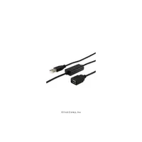 USB 2.0 hosszabbítókábel 15m Aktív A-A apa/anya duplán árnyékolt Equip 133311 illusztráció, fotó 1