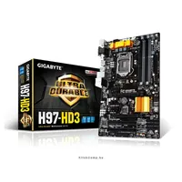 Alaplap H97 skt1150 4xDDR3 1600MHz RAID 2xPCI-E 1xGBE LAN 6xSATA3 8xUSB2.0 6xUS illusztráció, fotó 1