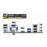 Z77-HD3 skt1155 Z77, 4xDDR3 2800MHz, 2xPCI-E, RAID, 1xGBE LAN, 2xSATA3, 8xUSB2. illusztráció, fotó 2
