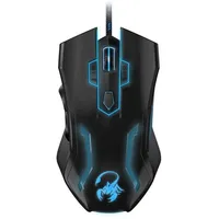 Gamer egér USB Genius Scorpion Spear Pro Gaming fekete illusztráció, fotó 1