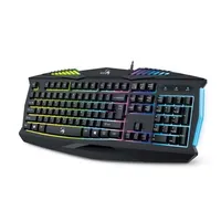 Billentyűzet Gamer USB Genius Scorpion K220 fekete HU illusztráció, fotó 2