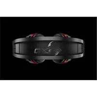 Fejhallgató USB Genius HS-G710V fekete-piros gamer mikrofonos headset illusztráció, fotó 3